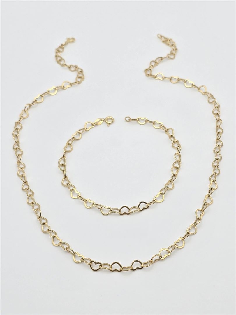 دستبند و گردنبند قلب