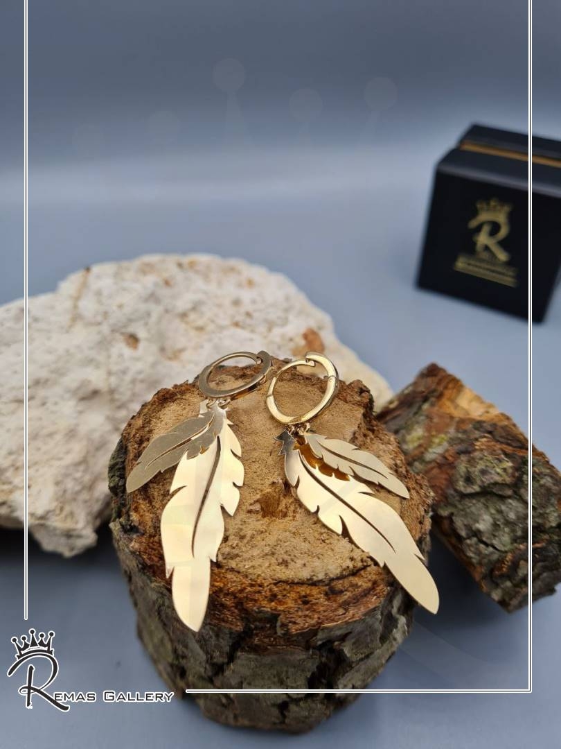 گوشواره طرح برگ