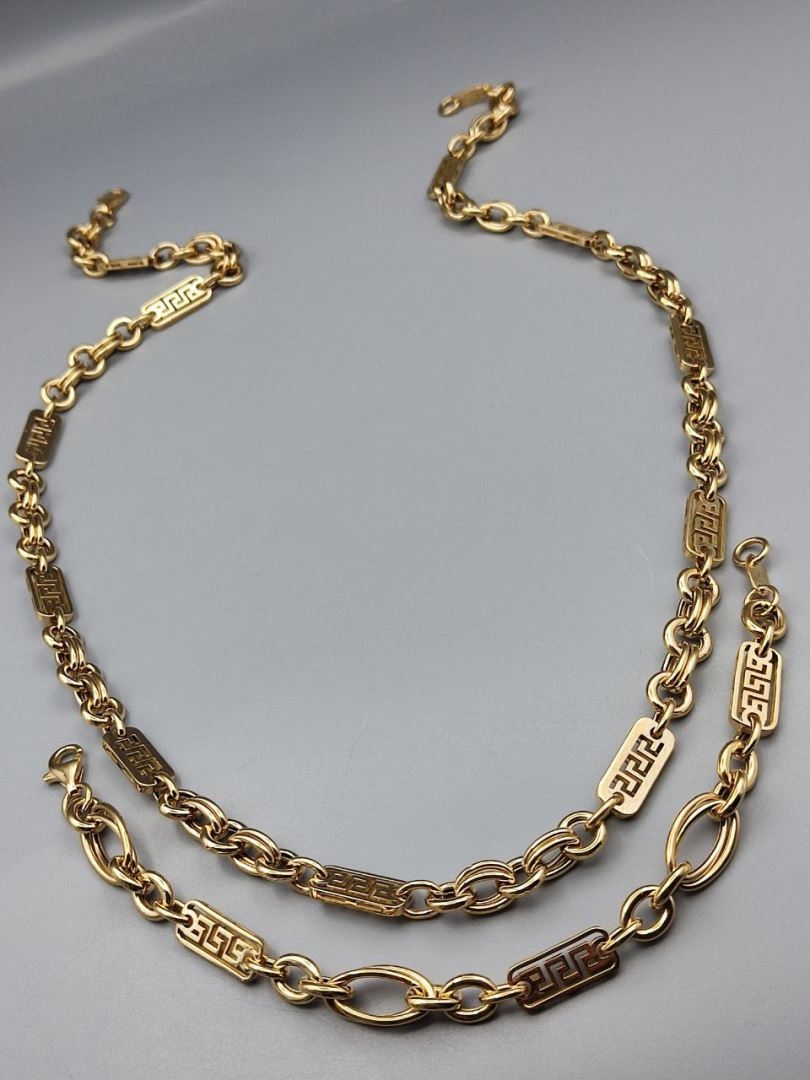 دستبند و گردنبند مردانه ورساچه