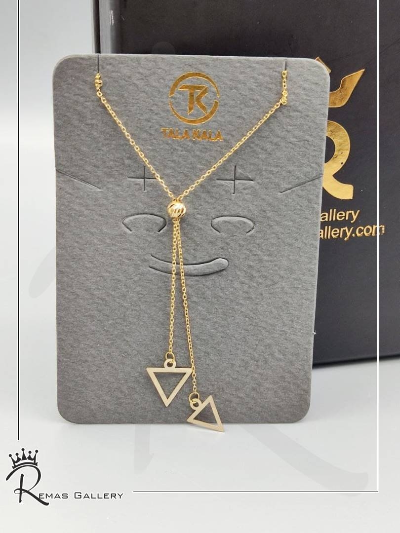 گردنبند کراواتی هندسی