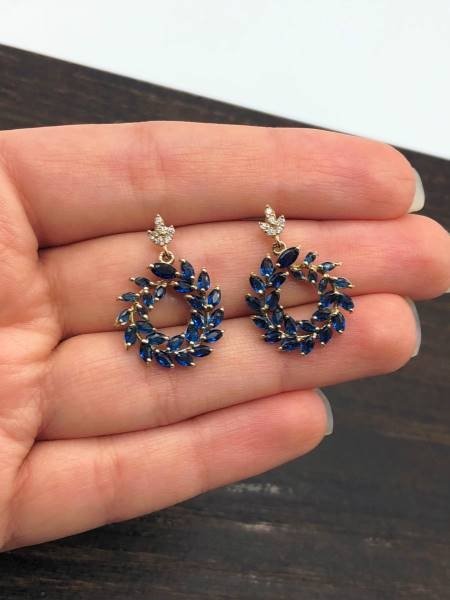 گوشواره یاقوت کبود