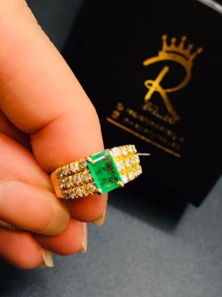 انگشتر جواهر زمرد کلمبیا