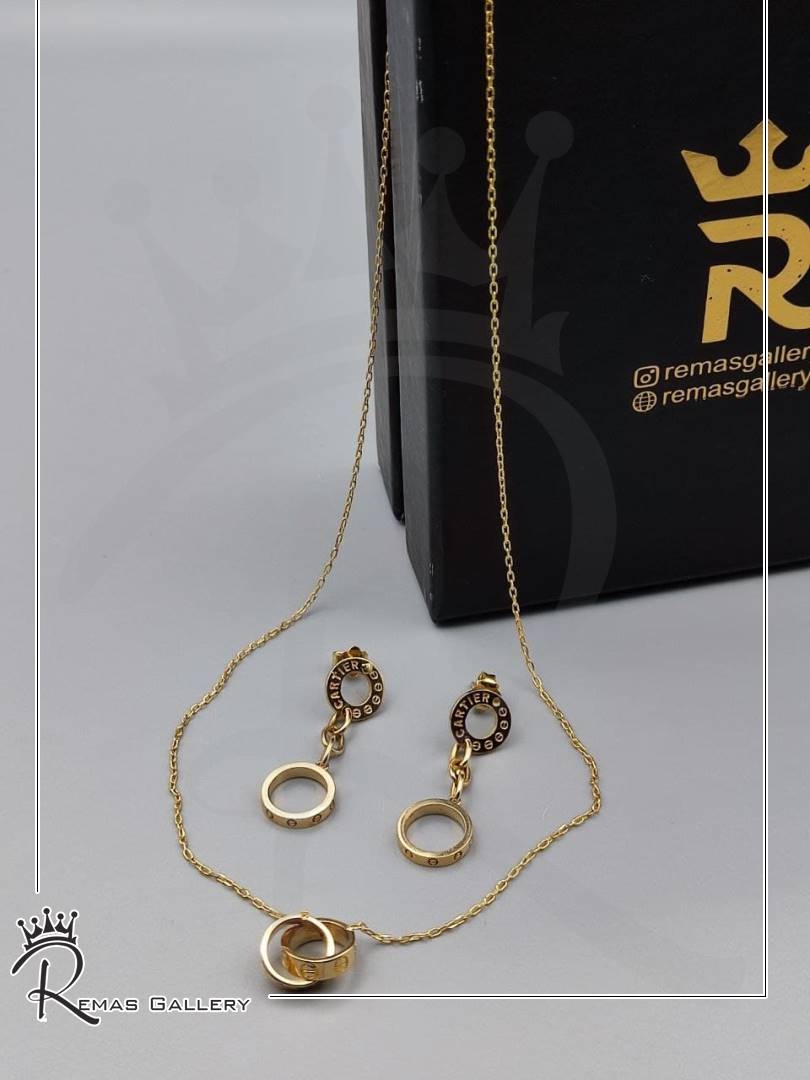 گردنی و گوشواره کارتیه لاو