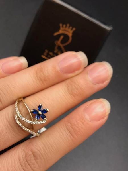 انگشتر جواهر یاقوت کبود