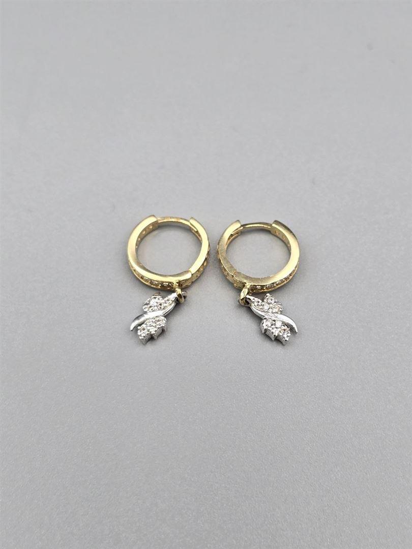 گوشواره حلقه ای اویز دار