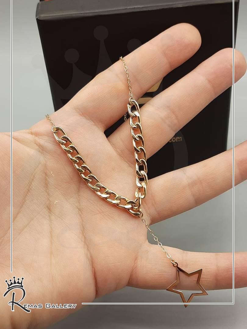 گردنبند کارتیه ظریف با آویز ستاره